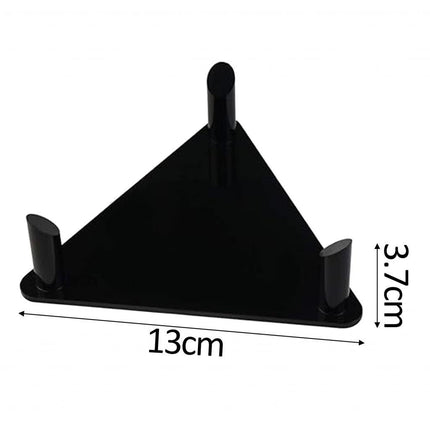 Acrylic Ball Stand Rack Decoration Football Stand for Sports Ball Rugby Ball Black