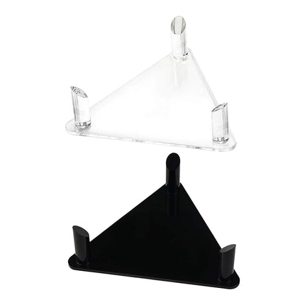 Acrylic Ball Stand Rack Decoration Football Stand for Sports Ball Rugby Ball Black