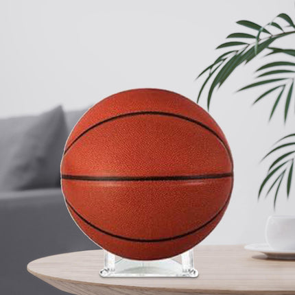 Acrylic Ball Stand Rack Decoration Football Stand for Sports Ball Rugby Ball Clear