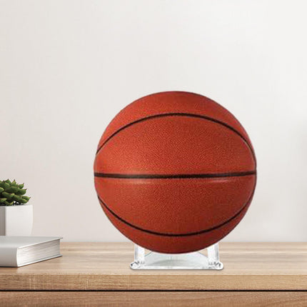 Acrylic Ball Stand Rack Decoration Football Stand for Sports Ball Rugby Ball Clear