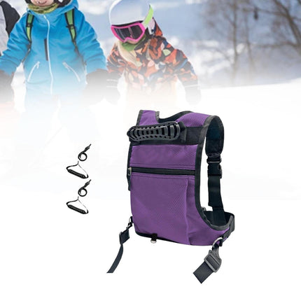 Ski and Snowboard Harness for Kids Skateboard Training Equipment Ski Harness Purple