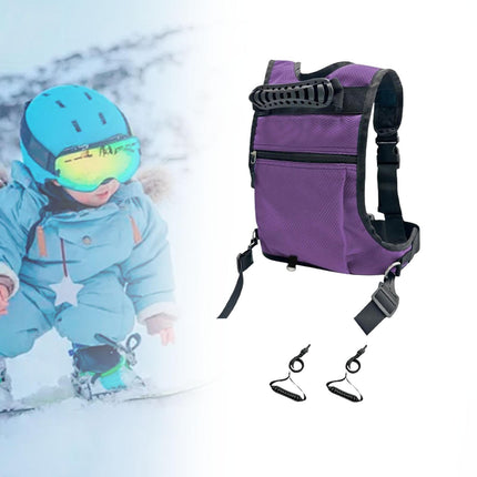 Ski and Snowboard Harness for Kids Skateboard Training Equipment Ski Harness Purple
