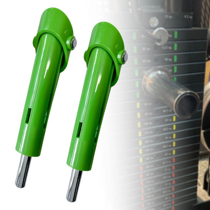 Weight Stack Pin Universal Steel Selector Pin Replacement for Fitness Device 2Pcs Green 9.5MM