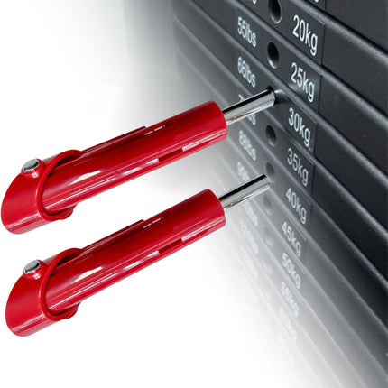 Weight Stack Pin Universal Steel Selector Pin Replacement for Fitness Device 2Pcs Red 9.5MM