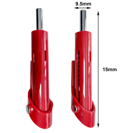Weight Stack Pin Universal Steel Selector Pin Replacement for Fitness Device 2Pcs Red 9.5MM
