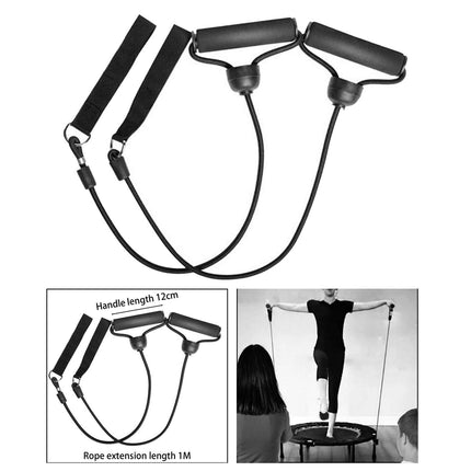 2x Trampoline Resistance Bands Workout Women Men Exercise Bands with Handles