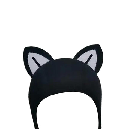 Cat Ears Diving Hood 3mm Neoprene Diving Wetsuit Hood Cute for Sailing Kayak BlackWhite BlackLine