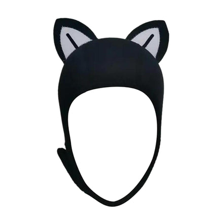 Cat Ears Diving Hood 3mm Neoprene Diving Wetsuit Hood Cute for Sailing Kayak BlackWhite BlackLine