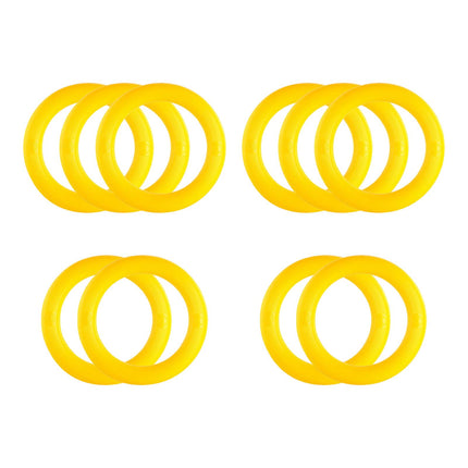 10Pcs Watermelon Display Stands Fixing Circles for Dining Room Grocery Store Yellow