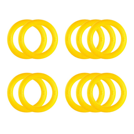 10Pcs Watermelon Display Stands Fixing Circles for Dining Room Grocery Store Yellow
