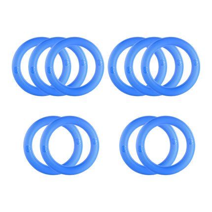 10Pcs Watermelon Display Stands Fixing Circles for Dining Room Grocery Store Blue