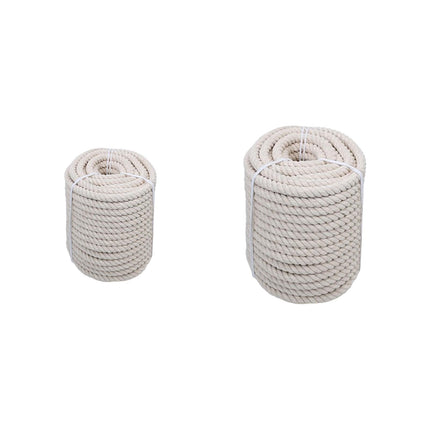 Natural Cotton Rope Cotton Cord for Sports Tug of War Projects Wall Hangings 10mm