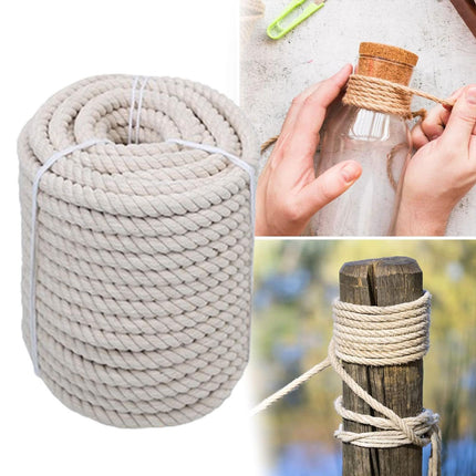 Natural Cotton Rope Cotton Cord for Sports Tug of War Projects Wall Hangings 10mm