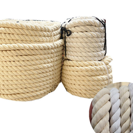 Natural Cotton Rope Cotton Cord for Sports Tug of War Projects Wall Hangings 20mm