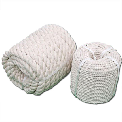 Natural Cotton Rope Cotton Cord for Sports Tug of War Projects Wall Hangings 20mm