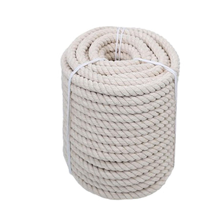 Natural Cotton Rope Cotton Cord for Sports Tug of War Projects Wall Hangings 20mm