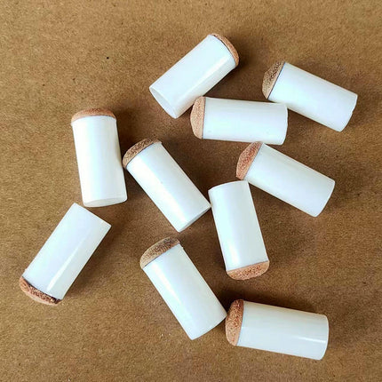 10Pcs Billiard Pool Cue Tips Lightweight Portable Slip on Billiards Cue Tips Brown