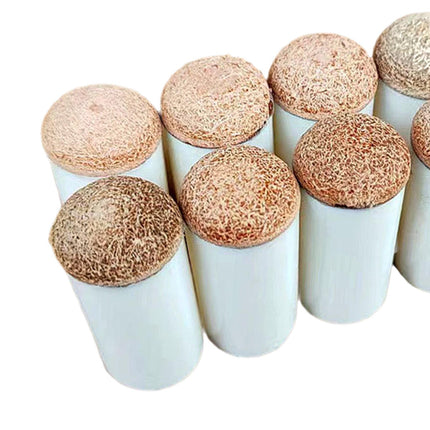 10Pcs Billiard Pool Cue Tips Lightweight Portable Slip on Billiards Cue Tips Brown