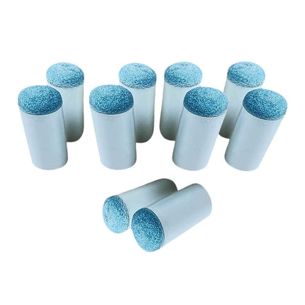 10Pcs Billiard Pool Cue Tips Lightweight Portable Slip on Billiards Cue Tips Blue