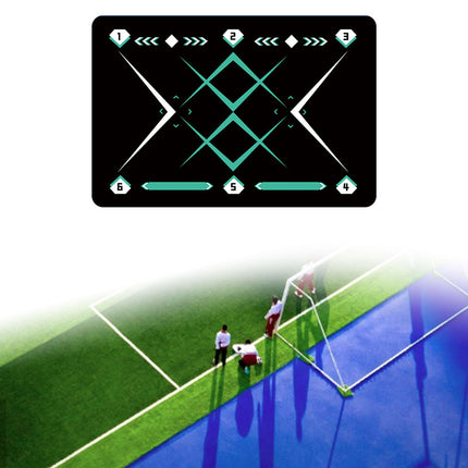 Football Footstep Training Mat Pad Ball Control Training for Athletes Adults Black Green