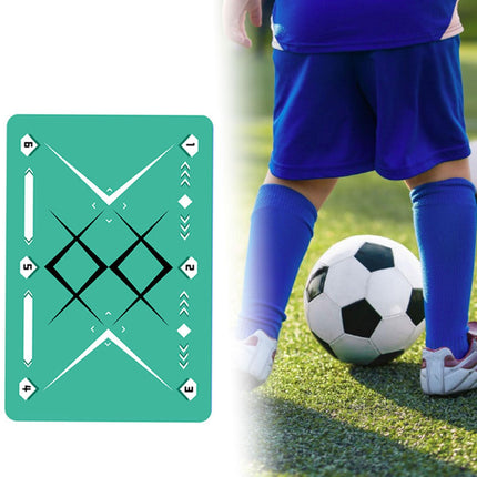 Football Footstep Training Mat Pad Ball Control Training for Athletes Adults Green