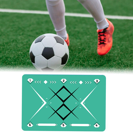 Football Footstep Training Mat Pad Ball Control Training for Athletes Adults Green