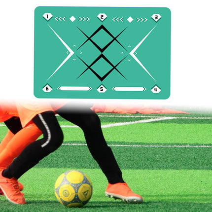 Football Footstep Training Mat Pad Ball Control Training for Athletes Adults Green