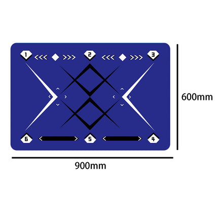 Football Footstep Training Mat Pad Ball Control Training for Athletes Adults Purple