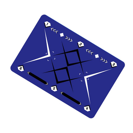 Football Footstep Training Mat Pad Ball Control Training for Athletes Adults Purple