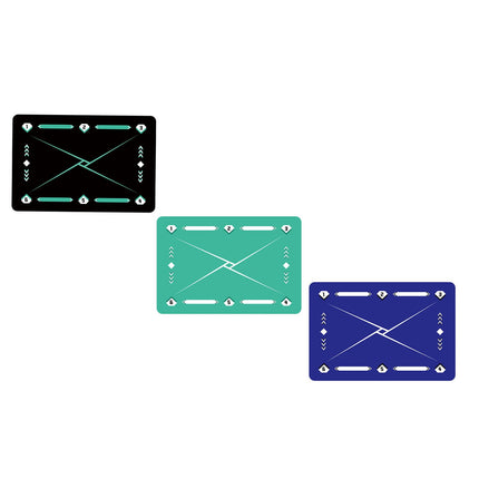 Football Footstep Training Mat Dribble Training Mat for Kids Children Adults Black