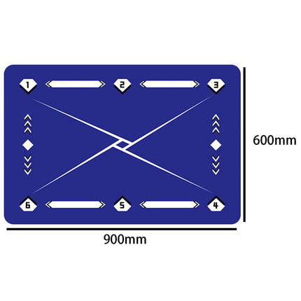 Football Footstep Training Mat Dribble Training Mat for Kids Children Adults Purple
