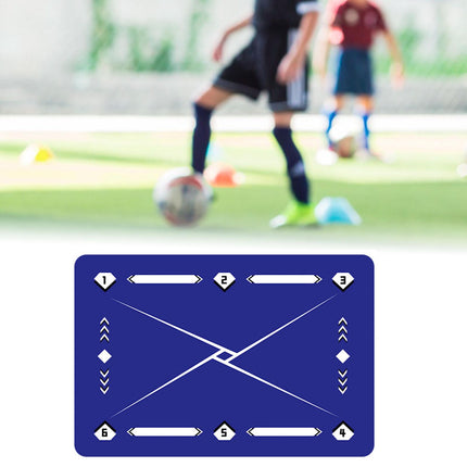 Football Footstep Training Mat Dribble Training Mat for Kids Children Adults Purple