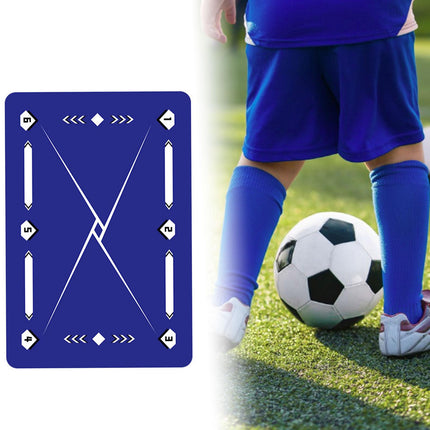 Football Footstep Training Mat Dribble Training Mat for Kids Children Adults Purple