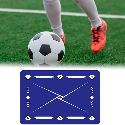 Football Footstep Training Mat Dribble Training Mat for Kids Children Adults Purple