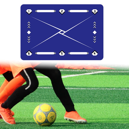 Football Footstep Training Mat Dribble Training Mat for Kids Children Adults Purple