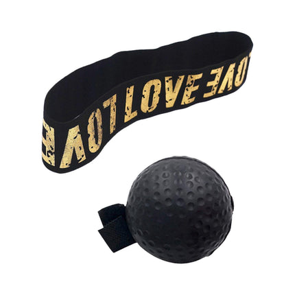 Boxing Reflex Ball Headband for Kids Adults Reflex Punching Ball React Balls Black Ball