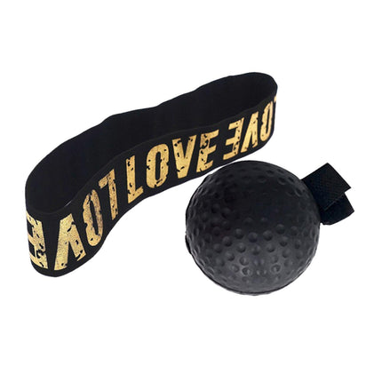 Boxing Reflex Ball Headband for Kids Adults Reflex Punching Ball React Balls Black Ball