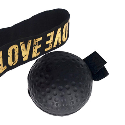 Boxing Reflex Ball Headband for Kids Adults Reflex Punching Ball React Balls Black Ball