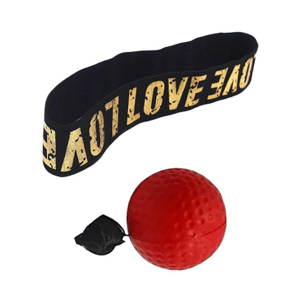 Boxing Reflex Ball Headband for Kids Adults Reflex Punching Ball React Balls Red Ball