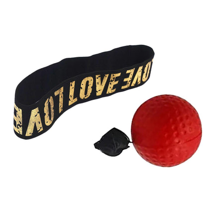 Boxing Reflex Ball Headband for Kids Adults Reflex Punching Ball React Balls Red Ball