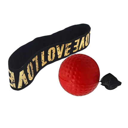 Boxing Reflex Ball Headband for Kids Adults Reflex Punching Ball React Balls Red Ball