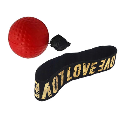 Boxing Reflex Ball Headband for Kids Adults Reflex Punching Ball React Balls Red Ball