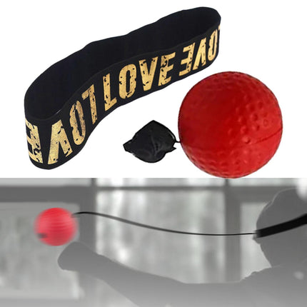 Boxing Reflex Ball Headband for Kids Adults Reflex Punching Ball React Balls Red Ball