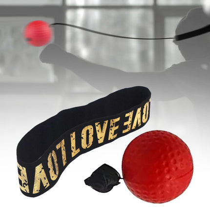Boxing Reflex Ball Headband for Kids Adults Reflex Punching Ball React Balls Red Ball
