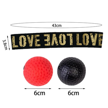 Boxing Reflex Ball Headband for Kids Adults Reflex Punching Ball React Balls Red Ball