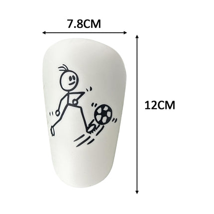 2Pcs Mini Soccer Shin Guards Portable Shin Pads Calf Guards Soccer Equipment White