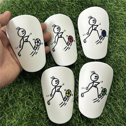 2Pcs Mini Soccer Shin Guards Portable Shin Pads Calf Guards Soccer Equipment Blue