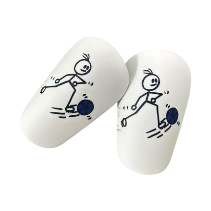 2Pcs Mini Soccer Shin Guards Portable Shin Pads Calf Guards Soccer Equipment Blue