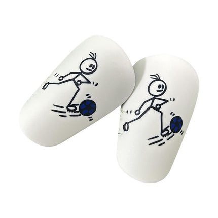 2Pcs Mini Soccer Shin Guards Portable Shin Pads Calf Guards Soccer Equipment Blue