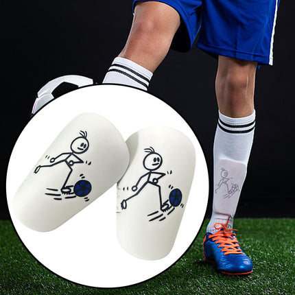 2Pcs Mini Soccer Shin Guards Portable Shin Pads Calf Guards Soccer Equipment Blue